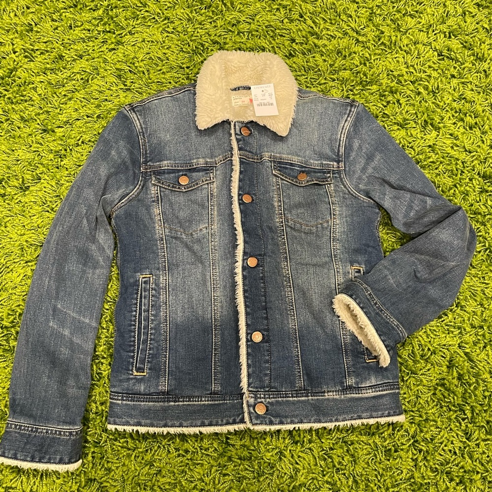 Crew kids jeans  jacket size 14